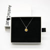 Gift Box - Aroma Necklace White Gold - Planet Jovian Gold (Golden Yellow) + Purify Oil Blend