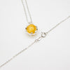 Gift Box - Aroma Necklace White Gold - Planet Jovian Gold (Golden Yellow) + Purify Oil Blend