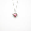 Gift Box - Love Heart White Gold Aroma Necklace + Purify Oil Blend