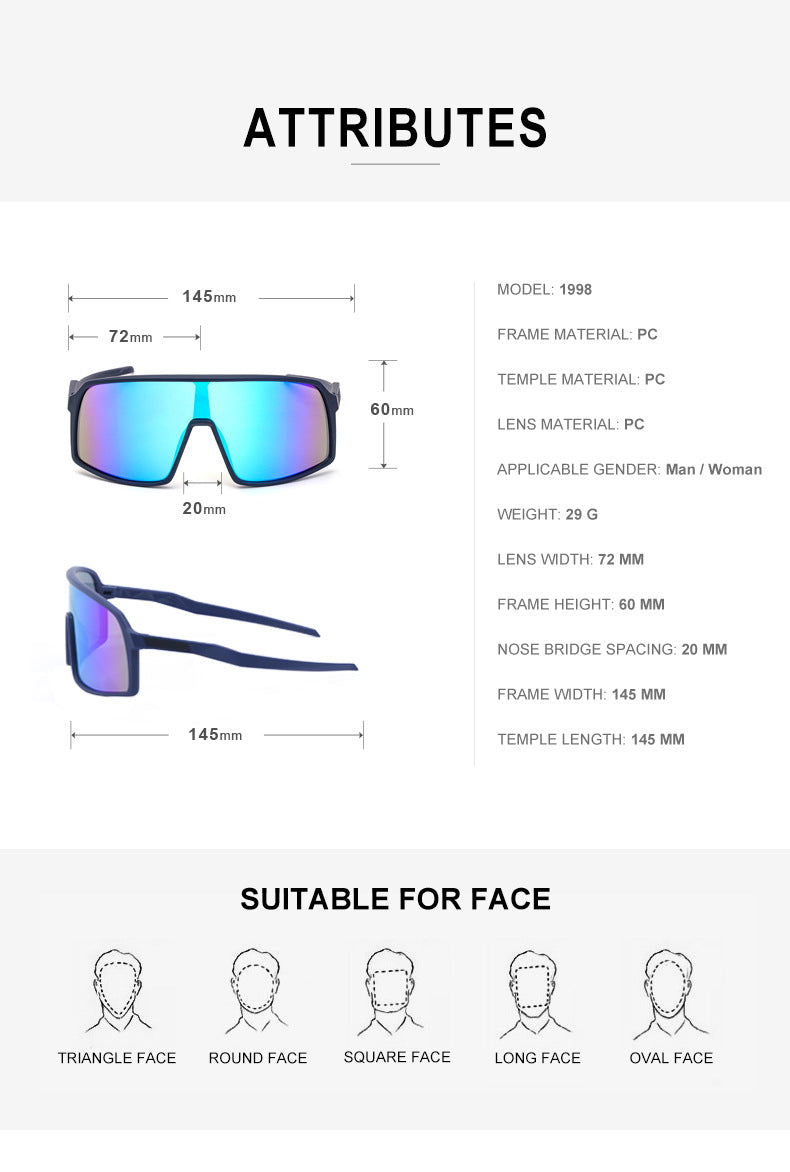 Cycling Sunglasses: Conquer the Road with Style and Protection Blue colors