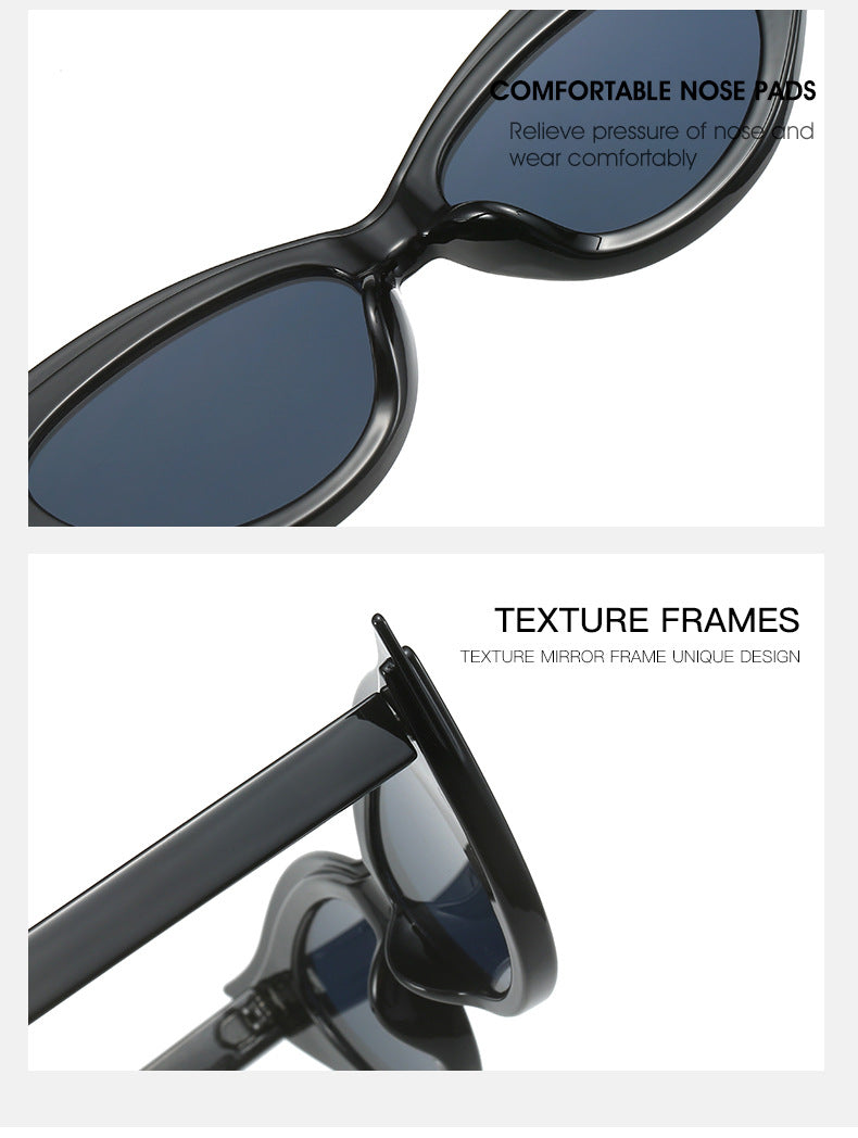 Retro Cat-Eye Sunglasses - Stylish Blue Vintage Frames for Women