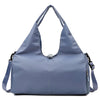 Blue Oxford Fabric Women's Shoulder Bag, Large Capacity Yoga & Gym Bag with Separate Shoe Compartment - Stylish & Functional Sport Bag