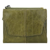 Olive Green Genuine Leather Women's Wallet - Multifunctional Coin & Card Holder, Fashionable Card Box in Top-Grade Cowhide