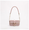 Pink Elegant Quilted Chain Shoulder Bag for Office Professionals | Simple and Fashionable Small Square Bag for Women