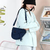 Blue Compact Nylon Crossbody Shoulder Bag - Stylish and Lightweight Sling Purse