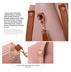 Red Elegant 4-Piece Women's Handbag Set - Stylish PU Leather Tote, Shoulder Bag, Clutch, and Wallet for Every Occasion