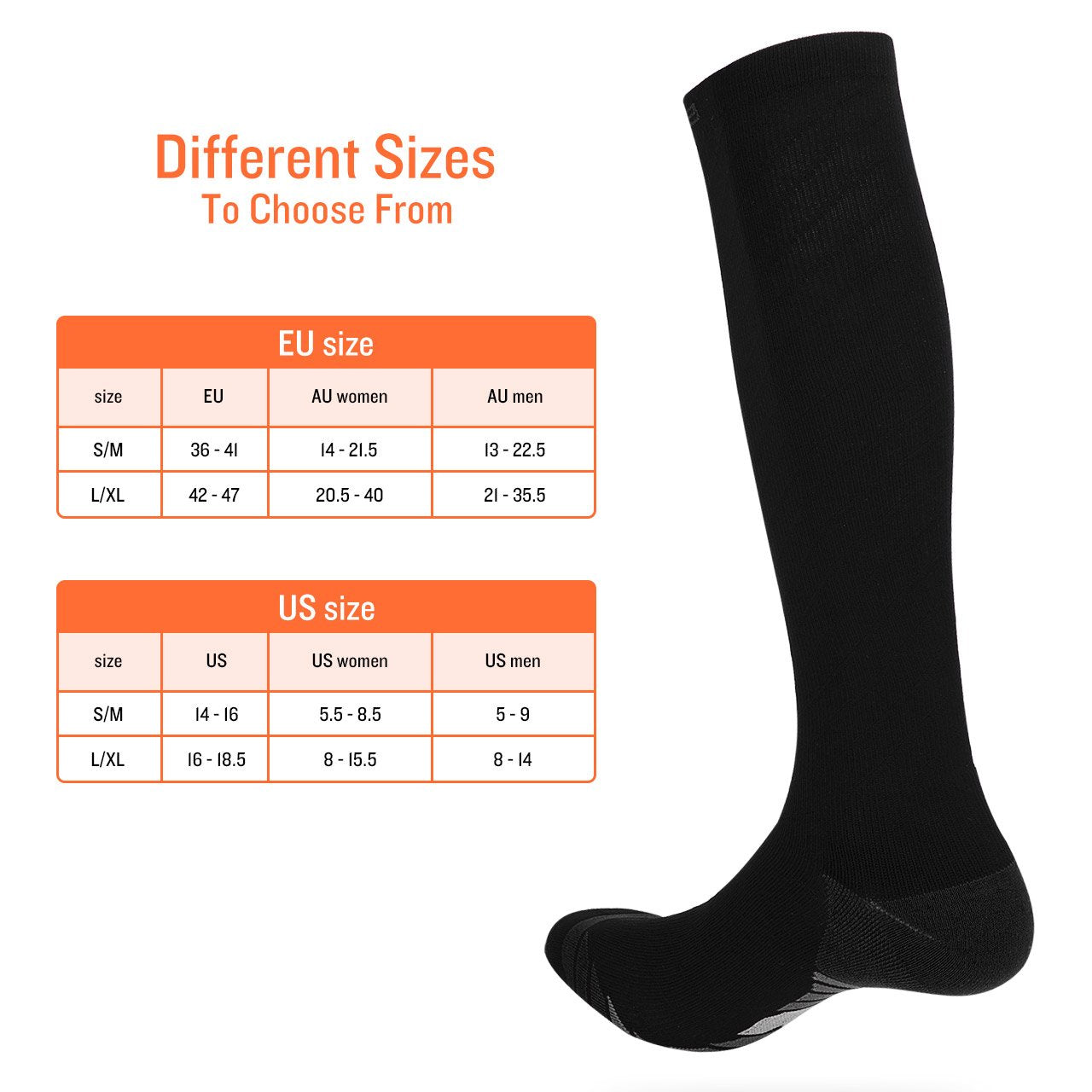 2 pairs of Miracle Compression Socks - Medium