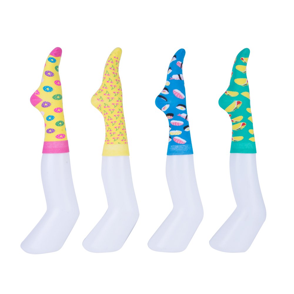 Novelty Fun Socks with Beautiful Gift Box 4PK